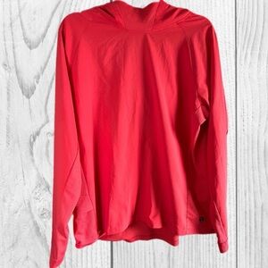 Mountain Hardwear Men's Long Sleeve Hooded Shirt Bright Red outdoor hiking XL